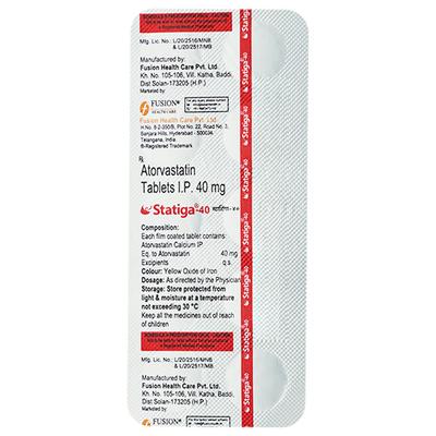 STATIGA 40 Tablet 10's - High Cholesterol-Dys