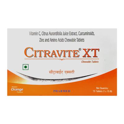 Citravite XT Orange Flavour Chewable Tablet 15'S - Supplements-Vam