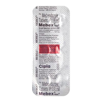 Mebex Tablet 6'S - Parasitic Worms-Ant