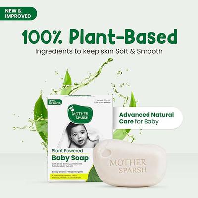 Mother Sparsh Plant Powered Natural Baby Soap 100 x 2Gm - Baby Soap