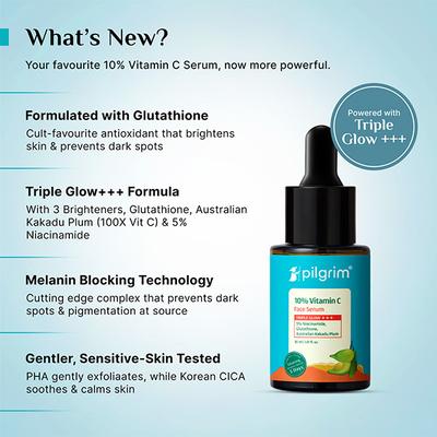 Pilgrim 10% Vitamin C Face Serum For Daily Brightness 30 ml - Face Mists