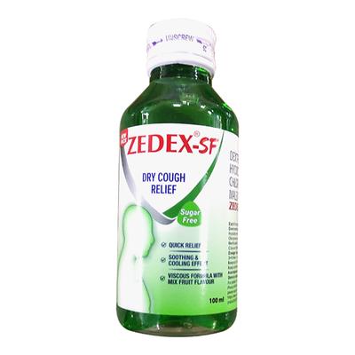Zedex SF Sugar Free Cough Syrup 100ml - Cough And Cold-Cou