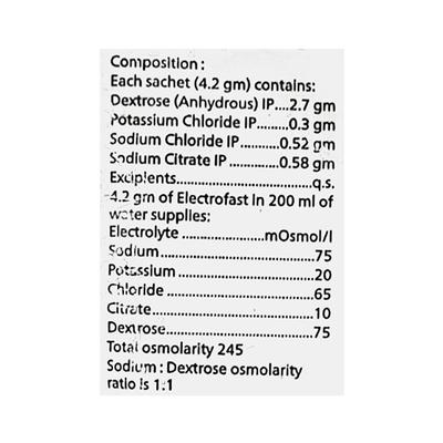 ELECTROFAST ORANGE FLAVOUR Sachet 4.2gm - Supplements-Ele
