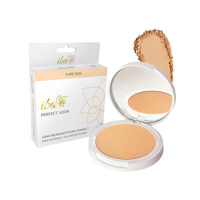 Iba Perfect Look Long-Wear Mattifying Compact 03 Natural Coral 9 gm - Compact Powder