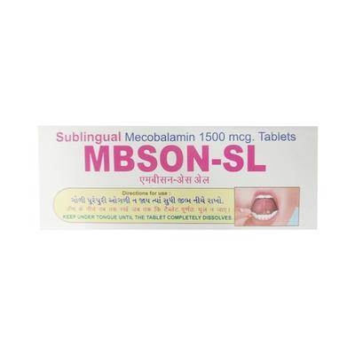 Mbson SL 1500mcg Tablet 10'S - Supplements-Vbc