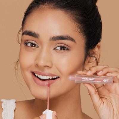 Mamaearth Feather Light Liquid Matte Lipstick with Coconut & Vitamin E for 16-Hour Long Stay (Weightless & Non-Drying) - 05 Nude Brown 3.5 ml - Lipsticks
