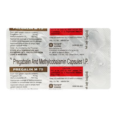 Pregalin M 75mg Capsule 15'S - Neuropathic Pain-Dru