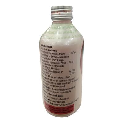 ACINIL O Sugar Free Mint Oral Suspension 200ml - Ulcer/Reflux/Flatulence-Aaa