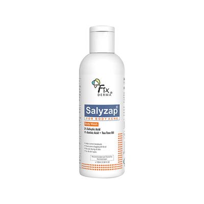 Fixderma 2% Salicylic Acid Salyzap Body Wash For Body Acne, Back, Shoulders, Arms Acne (100 ml) - Shower Gels & Body Wash