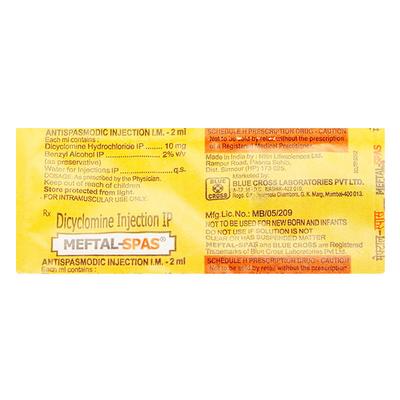 Meftal Spas Injection 2ml - Pain relief-Nsa