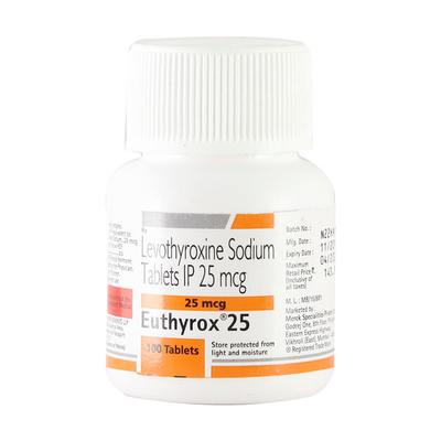 Euthyrox 25Mcg Tablet 100'S - Hypothyroidism