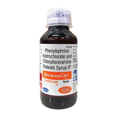 SINAREST AF NEW DELICIOUS ORANGE FLAVOUR Syrup 75ml - Cough And Cold-Cou