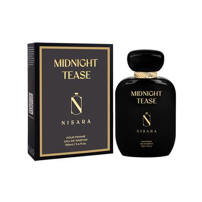 Nisara Midnight Tease Perfume Long Lasting Fragrance Floral Woody Musky Eau De Parfum For Women 100 ml - Women Perfumes (Edt/Edp)