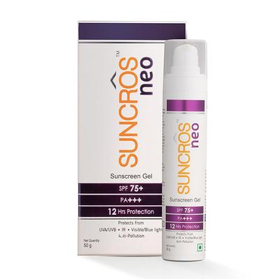 SUNCROS NEO SPF 75+ PA+++ UVA/UVB/IR/VISIBLE/BLUE LIGHT Sunscreen Gel 50g - Sun Protectors-Emo