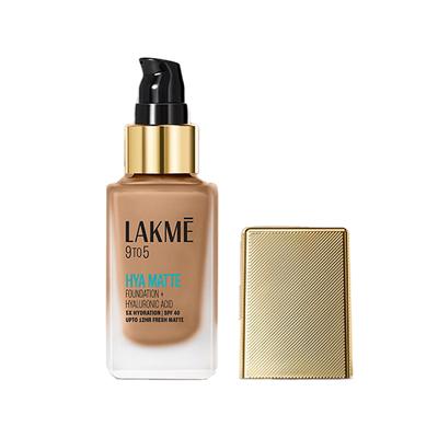 Lakme 9To5 Hya Matte Foundation + Hyaluronic Acid Cool Tan 25 ml - Foundation