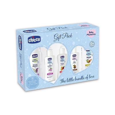Chicco Baby Moments Baby Essential Set Blue 100 gm - Baby Powder