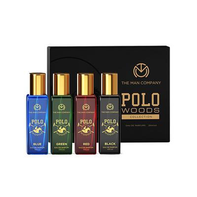 The Man Company Perfume Gift Set For Men - 4 x 20ml Polo Woods Collection Long-Lasting Eau De Parfum 1's - Men Perfumes (Edt/Edp)