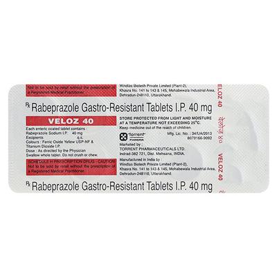 VELOZ 40 Tablet 10's - Ulcer/Reflux/Flatulence-Aaa