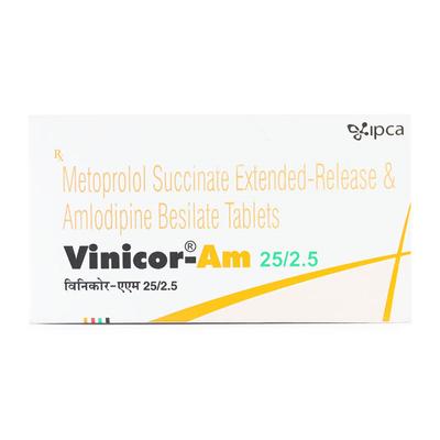 Vinicor AM 25/2.5mg Tablet 10'S - Hypertension-Bet