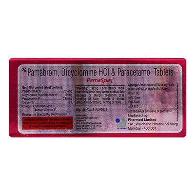 Pamaspas Tablet 10'S - Muscle Spasm-Ant