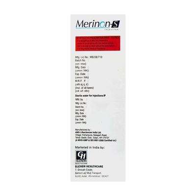 MERINON S 1.5g Injection 1's - Bacterial Infections-Cep