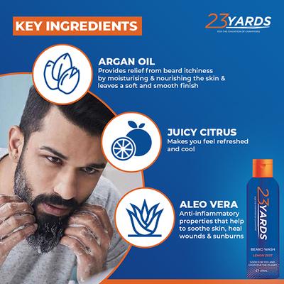 23 Yards Beard Wash for Men 50 ml - Beard Wash