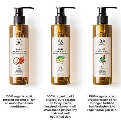 Brillare Nature's Bliss Hair Care Gift Box 1's - Hair Oils