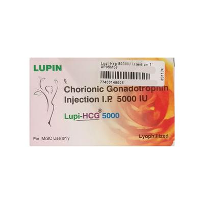 Lupi Hcg 5000IU Injection 1's - Hormonal Therapy-Tro