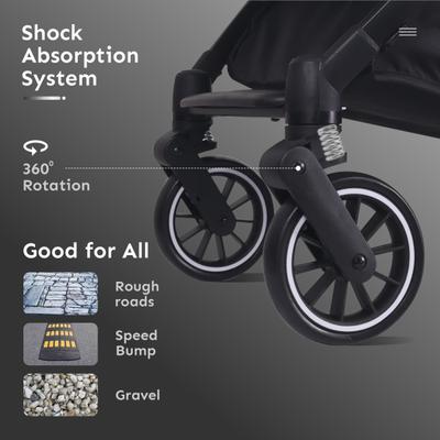 R for Rabbit Pocket Air Stroller Stroller - Gray 1's - Baby Safety