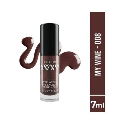 Colorbar XOXO Everlasting Prime Gel Nail Lacquer-My Wine 7 ml - Nail Polish