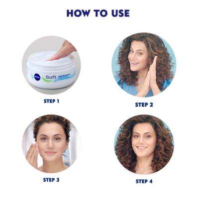 Nivea Soft Light Moisturising Cream 100 ml - Lotions & Creams