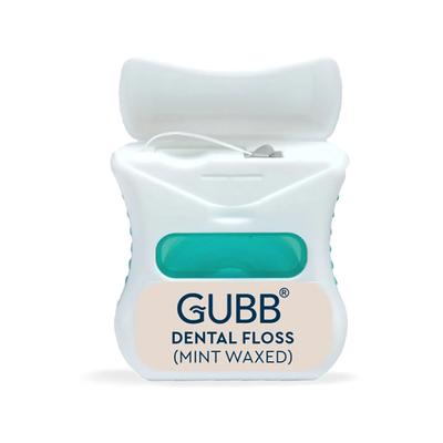 GUBB Dental Floss Thread Mint Waxed 50 gm - Floss & Tongue Cleaners