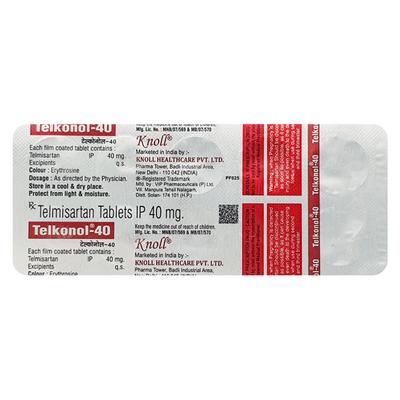 TELKONOL 40 Tablet 10's - Hypertension-Ang