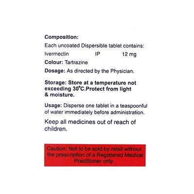 EVIMECTIN DT Tablet 4's - Parasitic Worms-Ant