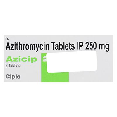 Azicip 250mg Tablet 6'S - Bacterial Infections-Mac