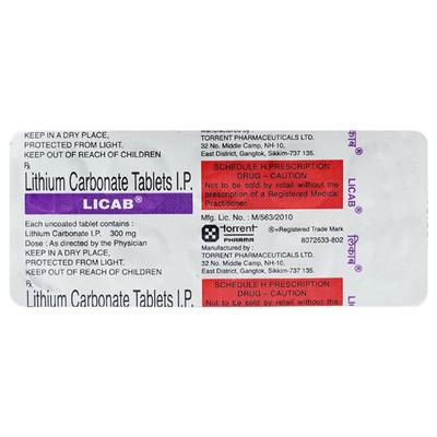 Licab 300mg Tablet 10'S - Psychosis-Ans