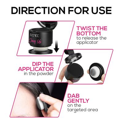 RENEE Cover Up Hair Powder- Black 4 gm - Powder