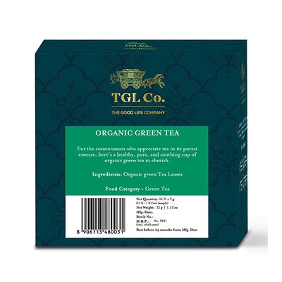 TGL Co. Tea Bag - Organic Green 16's - Green/Herbal Teas