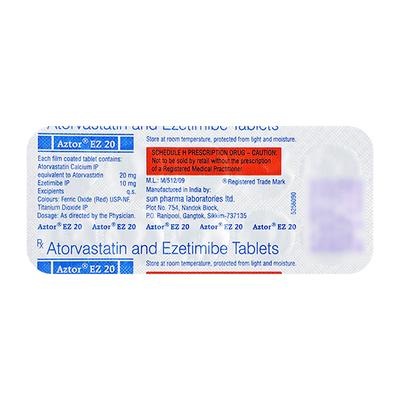 Aztor EZ 20mg Tablet 10'S - High Cholesterol-Dys