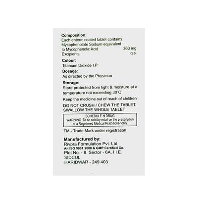 MY 360mg Tablet 10'S - Immune Suppression