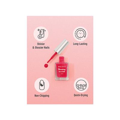 Swiss Beauty Stunning Nail Lacquer Shade - Nude Flush 10 gm - Nail Polish