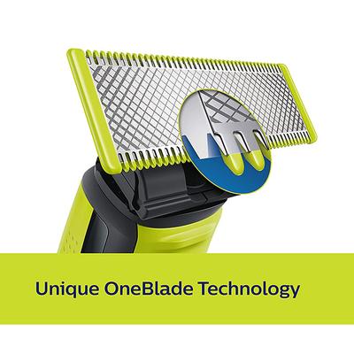 Philips Cordless OneBlade Hybrid Trimmer and Shaver with 3 Trimming Combs (QP2525/10) 1's - Trimmers