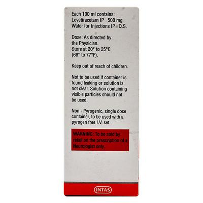 LEVERA RTU 500 Infusion 100ml - Epilepsy/Convulsion-Ant