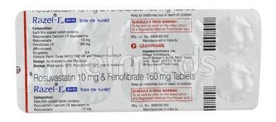 Razel F 10 Forte Tablet 10'S - High Cholesterol-Dys