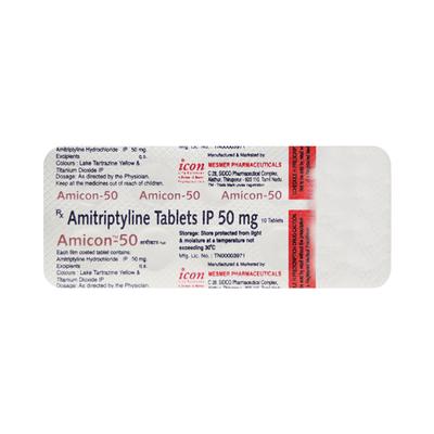 Amicon 50mg Tablet 10'S - Depression-Ant