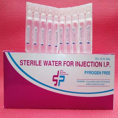 STERILE WATER FOR INJECTION 10 ml - Syringes & Needles