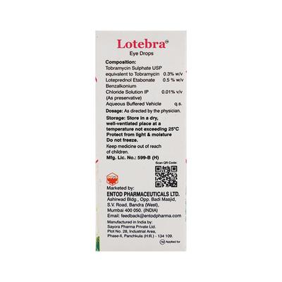 Lotebra Eye Drops 5ml - Eye Infections-Eaa
