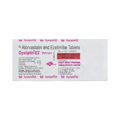 Dysliptin EZ Tablet 10'S - High Cholesterol-Dys