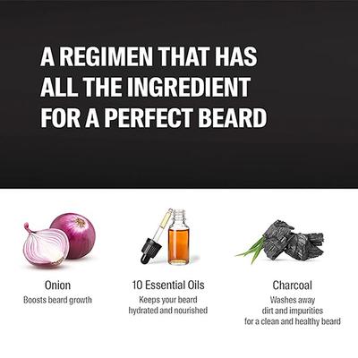 Bombay Shaving Company 4 Step Beard Growth Kit 450 gm - Beard Kits