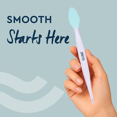 GUBB Silicone Lip Scrubber for Soft, Smooth & Fuller Lips, Dual Sided - 2 Lip Exfoliating Brush 1's - Lip Scrubs
